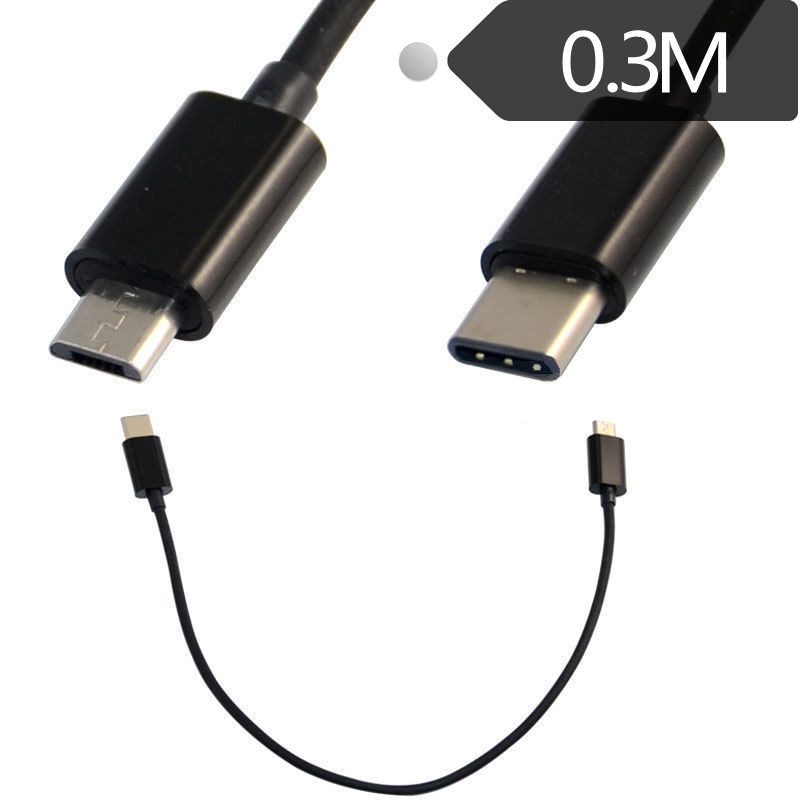 Mobiele telefoon datakabel usb3.1 type-c om USB 2.0 micro 5P 0.25 m