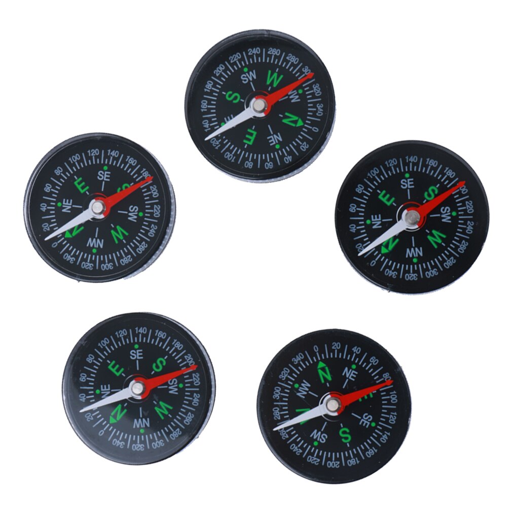 5x Mini Watch Compass Set For Outdoor Hiking Camping Cycling