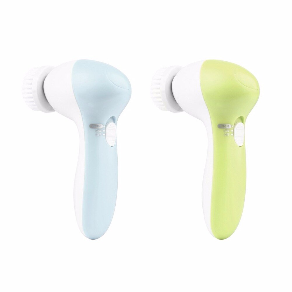 1 set 5- i -1 elektrisk tvätt ansiktsmaskin ansikts porrengörare kroppsrengöring massage mini hud skönhetsmassager ansiktstvätt borste