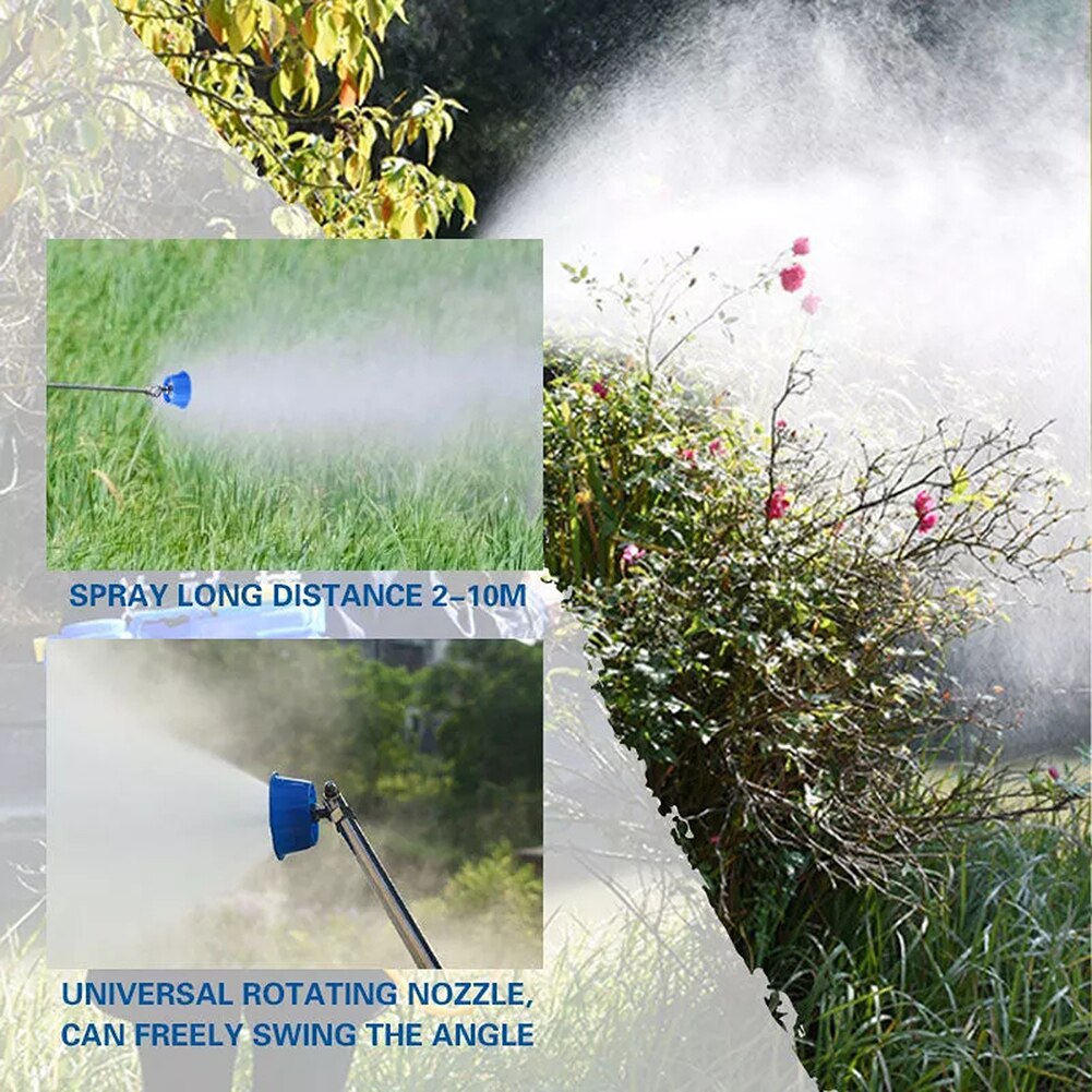 High Pressure Agricultural Water Sprayer Nozzle Pesticide Windproof Mist Nozzle Garden Irrigation Atomizing Sprinkler