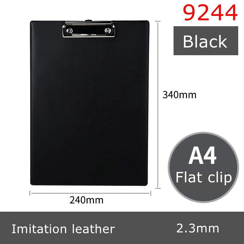 Deli 9226 clip board writing board Paper board Transparent plastic board Foamed PP baord color board: 9244