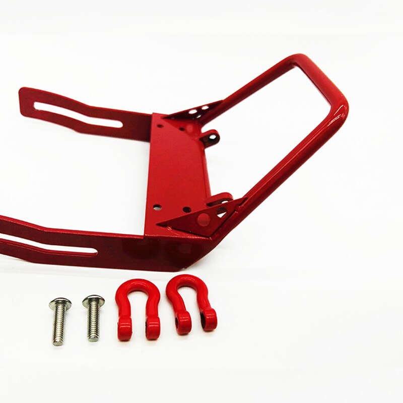 RC Car Front Bumper Aluminium Alloy RC Model Part for Axial SCX10 Jeep Wrangler Front Bumper Metal