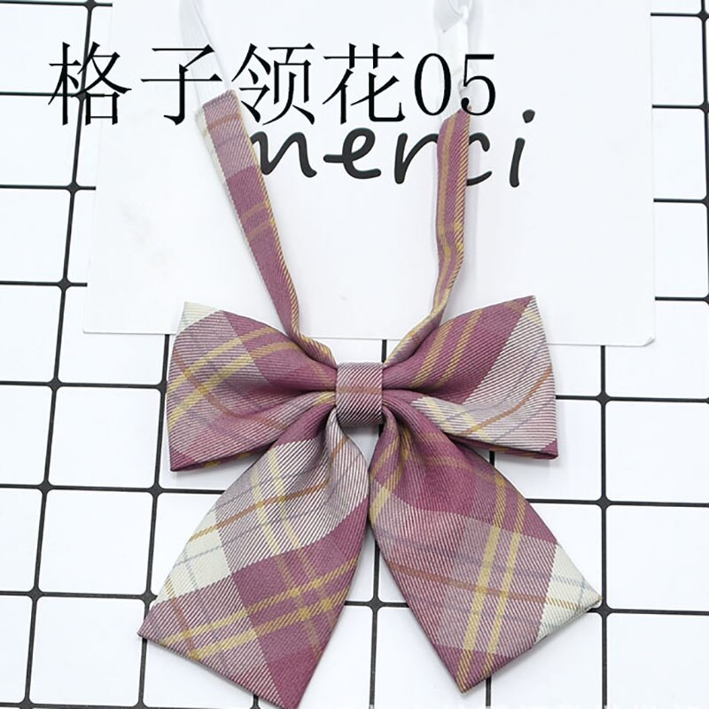 Women&#39;s Plaid Bow Tie Uniform School Uniform College Wind Casual Bow Tie Sailor Suit Bow Tie Adult Plaid Bow Tie Girl Bow Tie: 05