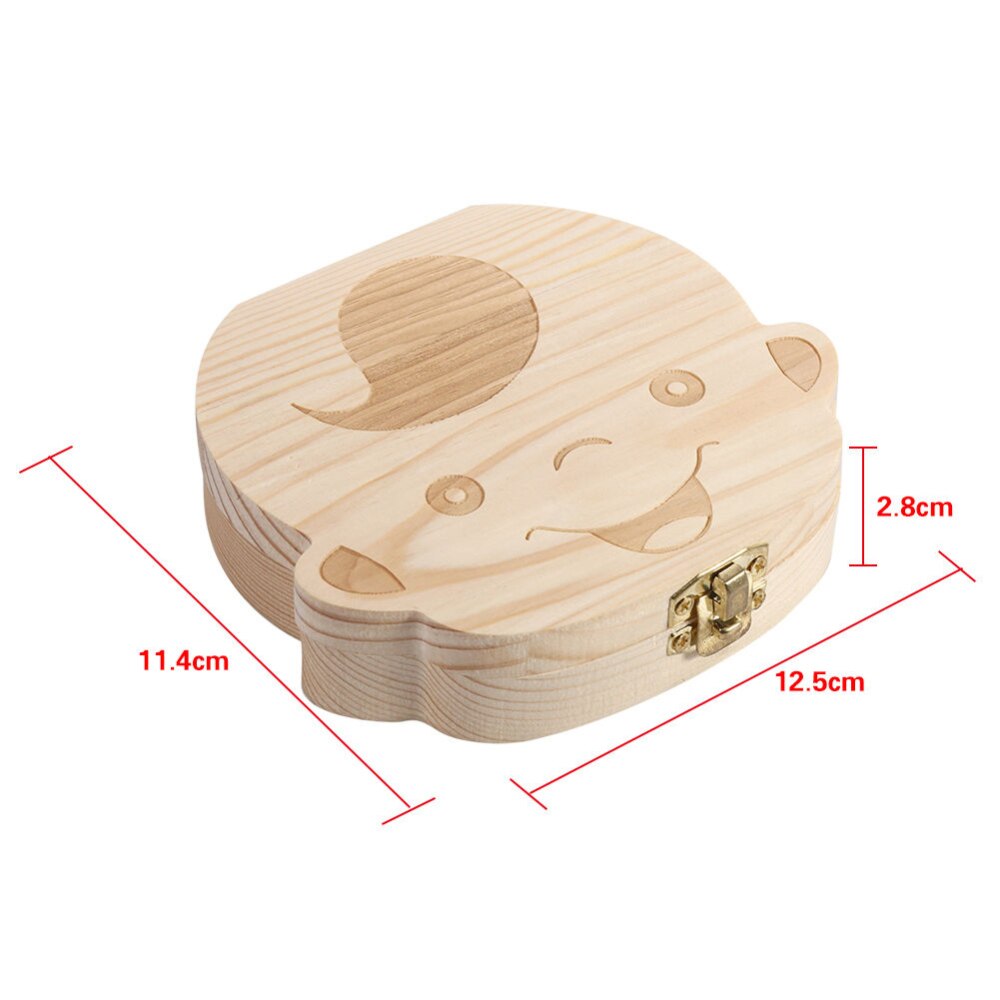 Caja para guardar dientes de bebé, niño y niña, de madera, nueva caja para guardar dientes de bebé, caja organizadora para guardar dientes, caja para guardar dientes de leche