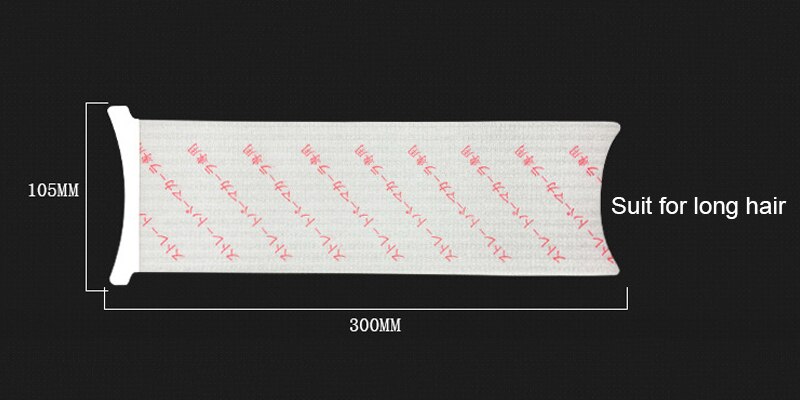 50 stk/sæt pro salon hårfarve papir hule genanvendelig og holdbar frisør highlight farve væv ark styling værktøj  un616: Sort