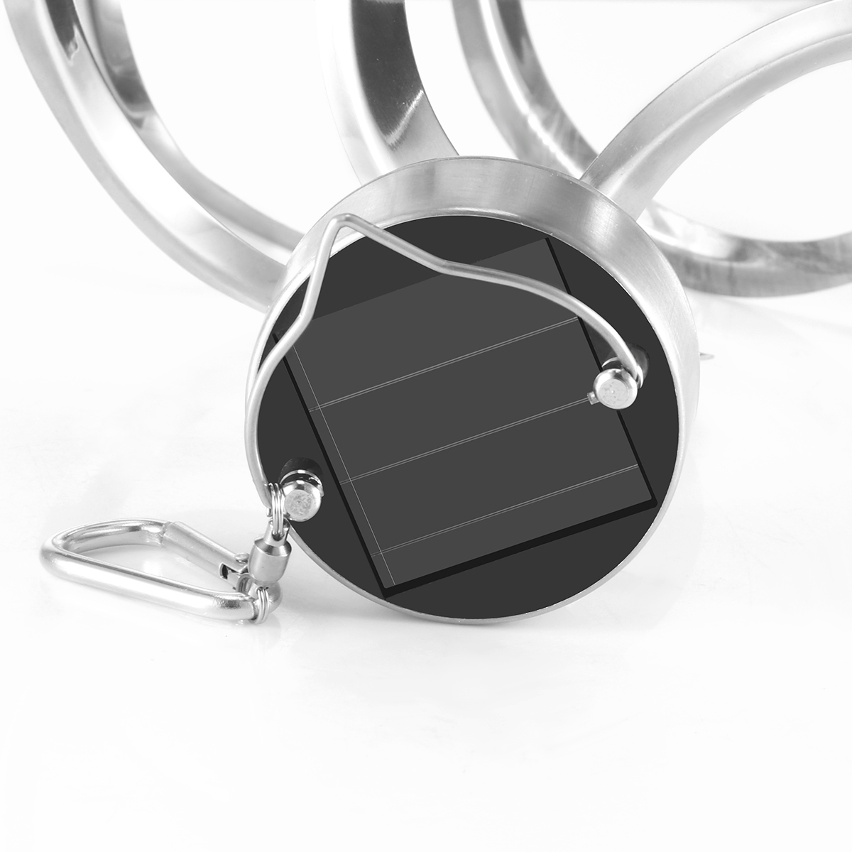 Aurinkoenergialla toimiva tuulikello valo onnellinen vuosi led puutarha riippuva spinner lamppu värin vaihtava merkkijono valot ulkolyhdyt