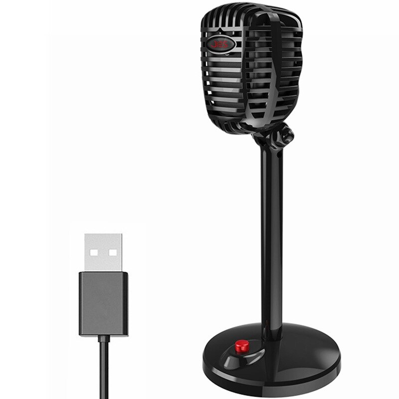 Microfone Condensador USB 2m Wired For Macbook Laptop Studio Recording Karaoke Live vocal Speech Omnidirectional Mic: Default Title