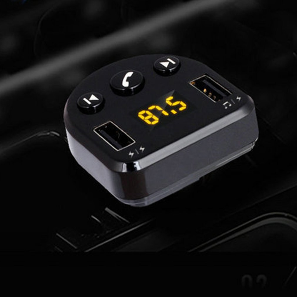 Fm Transmitter For Cars Handsfree Receiver Car Kit With Mic/Tf Card / Usb Drive / Aux Playback For Iphone Ipad Android Phones