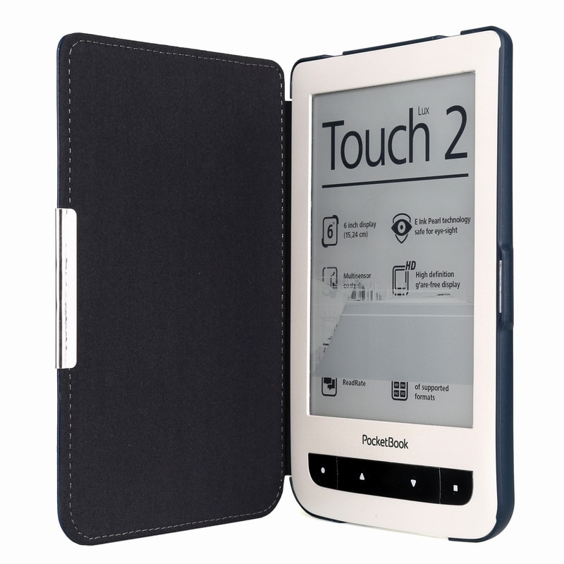 1pc shell Protettivo per il portafoglio di base tocco lux 2 614/615/624/625/626 pocketbook 626 plus cassa di cuoio dell'unità di elaborazione ereader