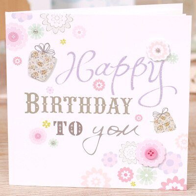Cute Baby Cards Square Birthday Cards Baby Boy/Girl Cards: 02