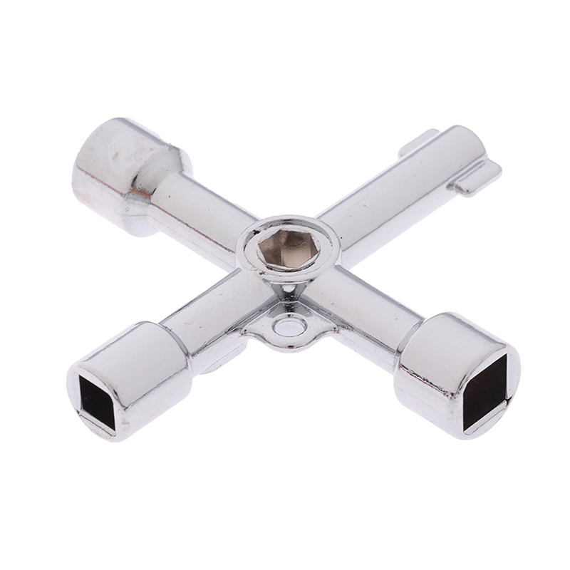 4 Way Utility Key For Electric Water Gas Meter Box Cupboard Cabinet Opening Key