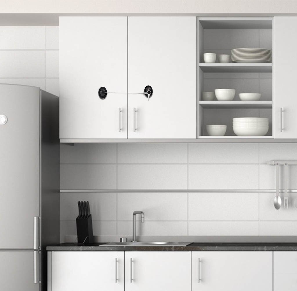 Koelkast Lock Koelkast Slot Met Sleutels Vriezer Lock Met Sterke Lijm Baby Veiligheid Bescherming Om Te Voorkomen Vallen Lock