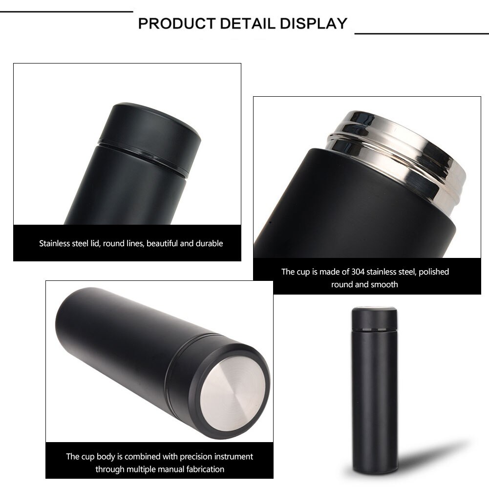 500ml de aço inoxidável parede dupla preservação do calor copo garrafa vácuo copo café viagem garrafa bebida casa ao ar livre