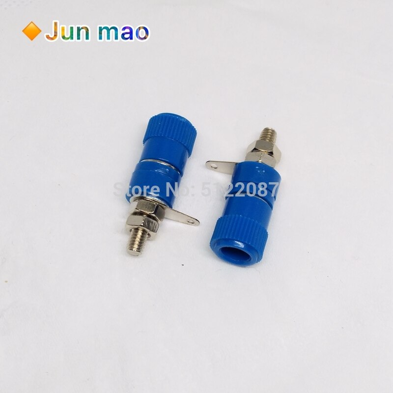 10 Pcs Terminal Blokken JS-910B Js-919 4 Mm Versterker Terminal Connector Bericht Banana Plug Jack Mount 5 kleur Elke 2 Stuks Rood