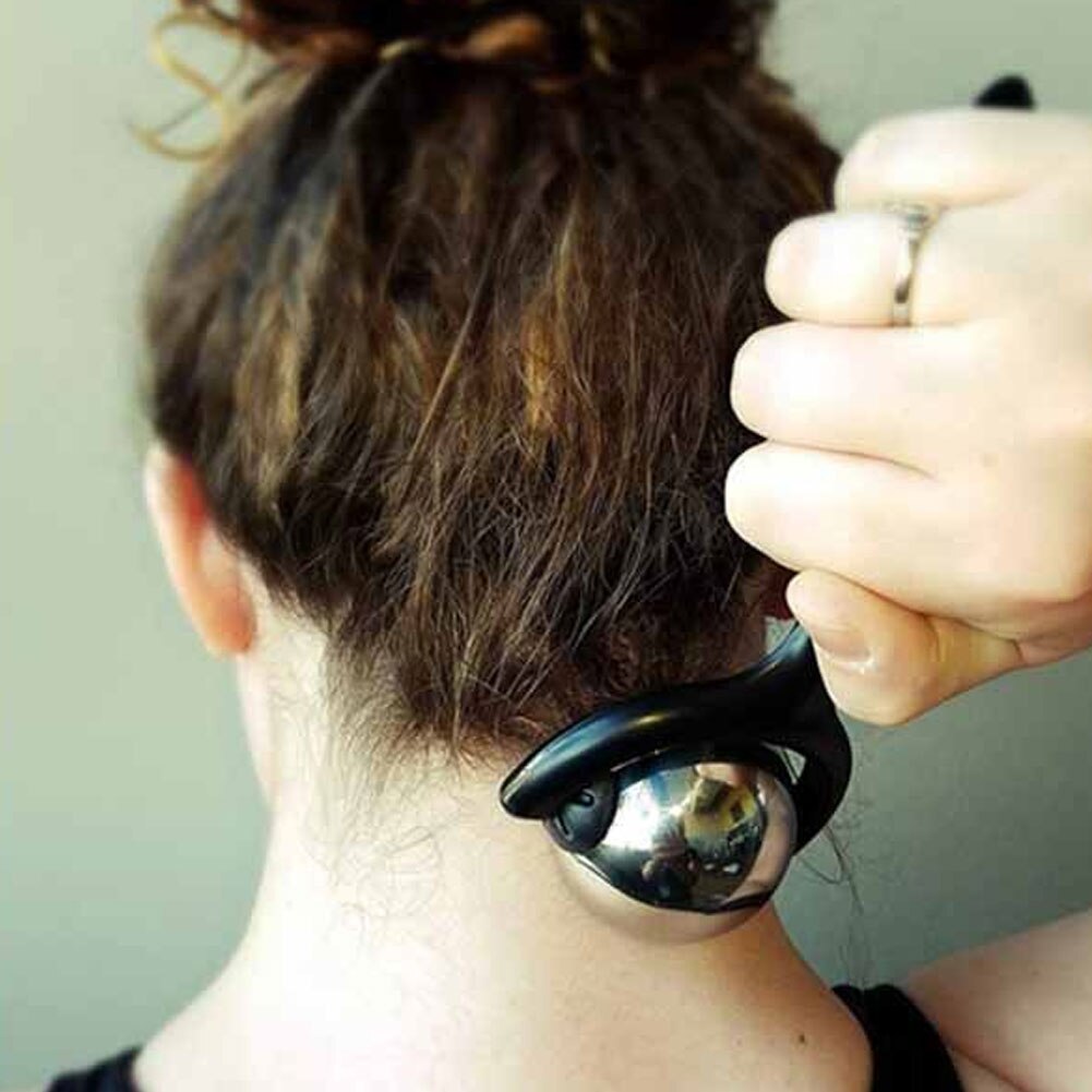 Roller Massage Ball Body Neck Shoulder Back Leg Massage Roller Thigh Calf Muscle Physical Therapy Ball Stainless Steel Face