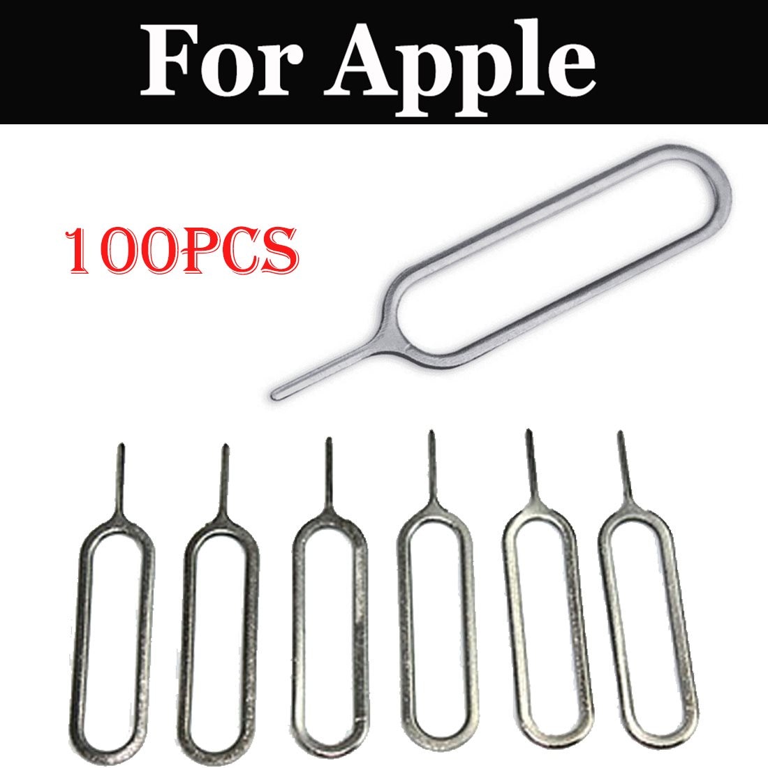 100 stücke Universal- Metall auswerfen Stift Werkzeug Nadel SIM Karten-behälter-Halfter Stoßen Für Apfel iPhone 7 7 Plus SE 8 8 Plus X Xs Xs Max XR
