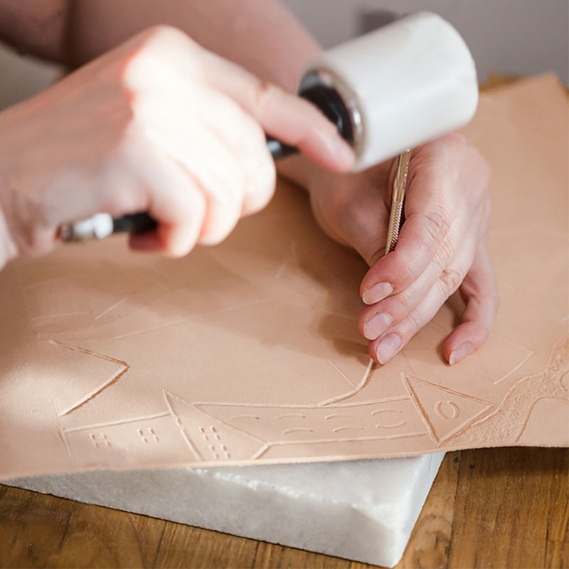 Lmdz 32 peças-ferramenta para carimbo de couro, estampa artesanal de couro curtido, faça você mesmo