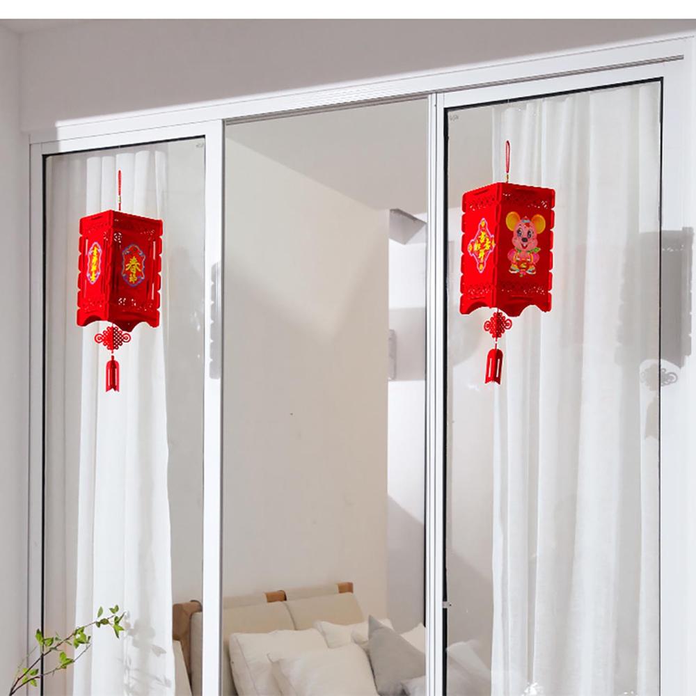 Stor rød lanterne dekoration kinesisk år dekoration forsyninger år festlig lille kinesisk knude vedhæng fest diy dekor