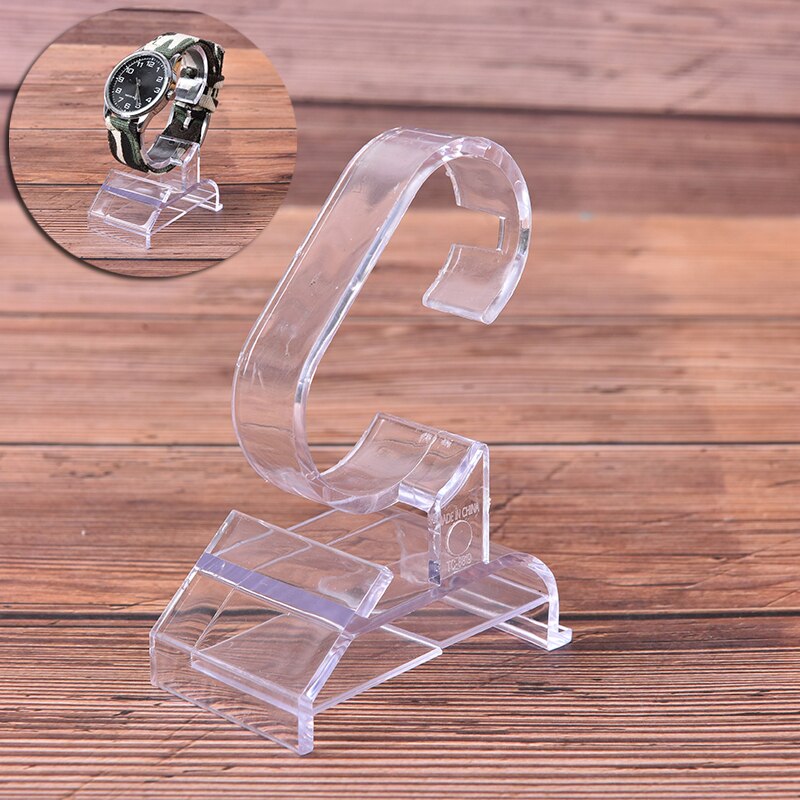 transparent Armbanduhr Licht gewicht Stehen Praktische Klar Acryl Armbinde Uhr Anzeige Halfter Stehen Gestell Schaufenster Werkzeug