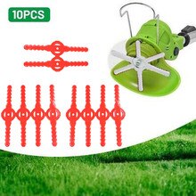 10 sztuk sztuczna trawa trymer ostrza 140mm zestaw zamiennik dla trawy trymer Strimmer akcesoria robić scen ogrodowych trymery