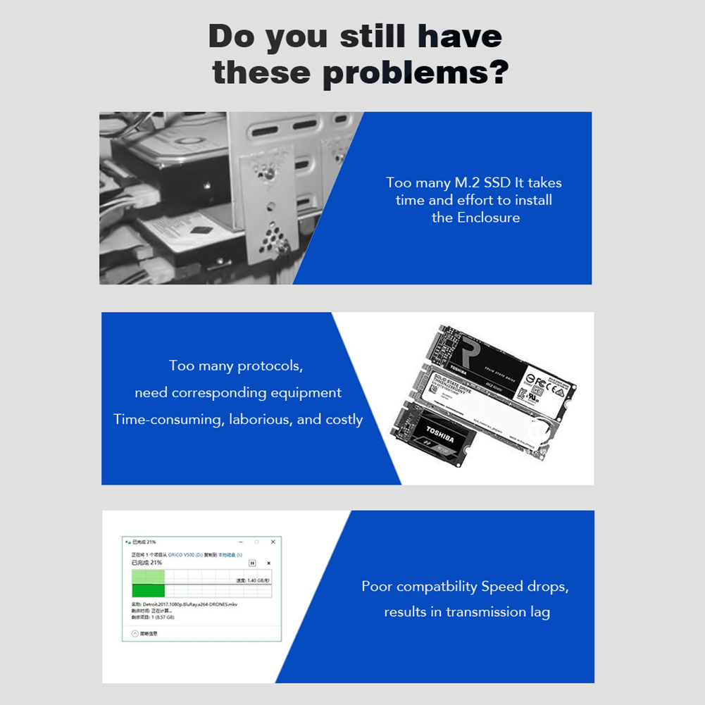 Adapter obudowy M.2 NVME SSD 10G Online Czytanie i zapis Szybkość Czytnik dysków twardych Adapter NVMe do stacji dokującej M.2 SSD
