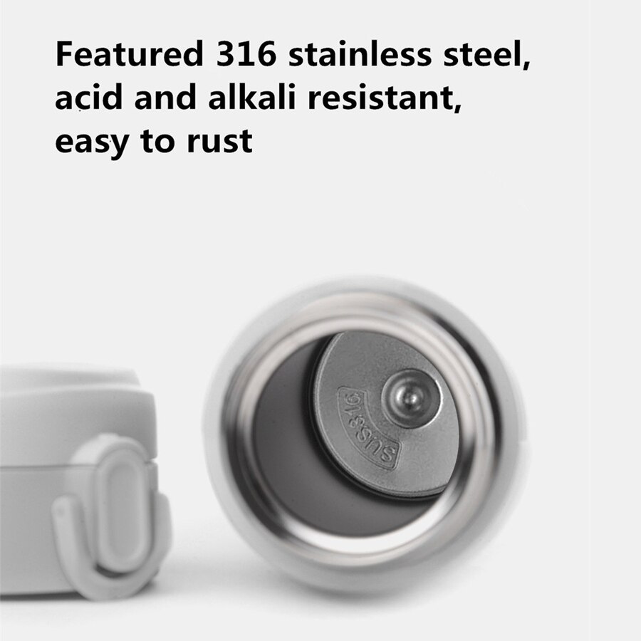 Xiaomi Mi Mijia VIOMI Stainless Steel Vacuum Thermos mi Cup 24 Hours Flask Water Smart Bottle Thermos Single Hand ON