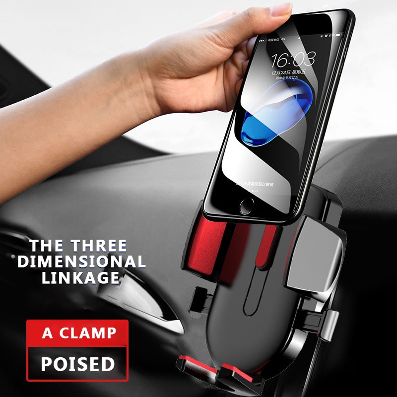 LISM Sucker Car Phone Holder Mobile Phone Holder Stand in Car No Magnetic GPS Mount Support For iPhone 12 11 Pro Xiaomi HUAWEI