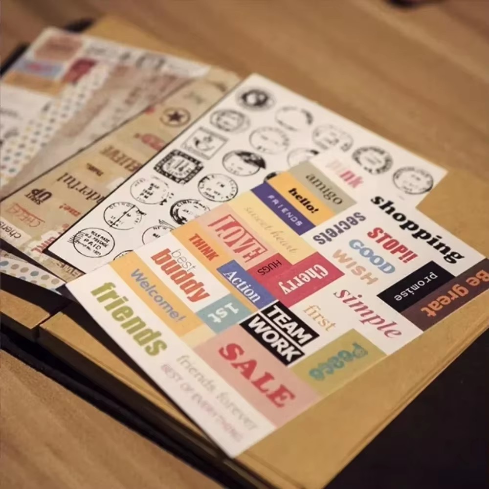 8- tommers diy-utklippsbokalbum med 40 sider, innbundet kraftpapir, utklippsbok med fotoalbum, minnebok for bryllup og jubileumsfamilie