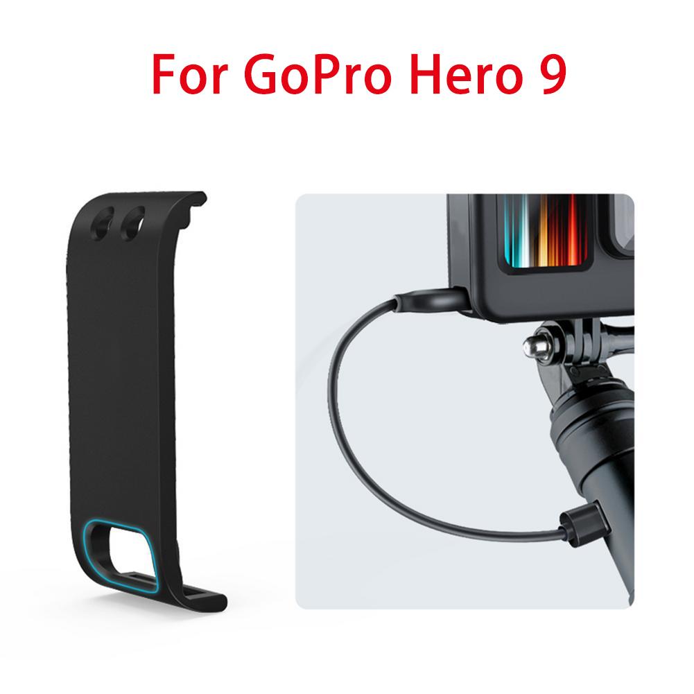 Voor Gopro Hero 9 Action Camera Oplaadbare Side Beschermhoes Batterij Deksel Deur Cover Sport Camera Accessoires