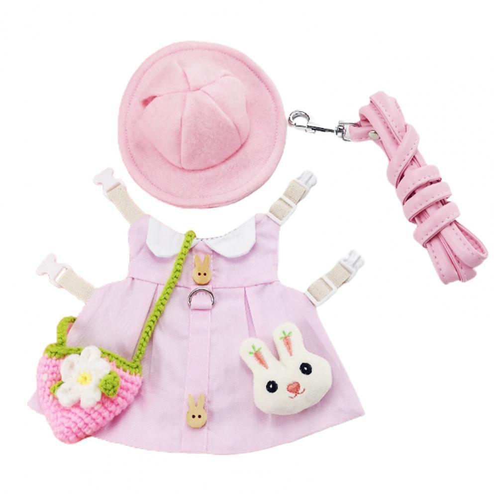 1 Set Popular Rabbit Outfit Perfect Pink Soft Comfortable Bunny Outfit: S