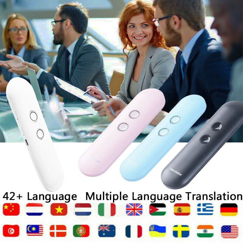 Smart Stimme Übersetzer Business Tragbare Zwei-Weg Instant Echtzeit 42 Multi Sprache Übersetzung Für Reise Studie
