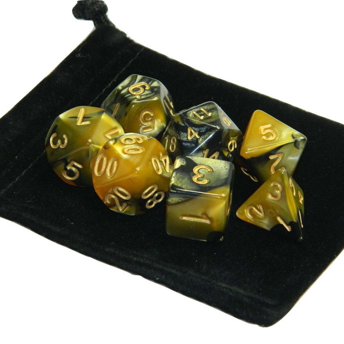 7 pièces polyèdre acrylique jeu de dés enfants mathématiques apprentissage numérique dés jouet RPG TRPG mdn jeux accessoire D4-D20 divertissement Gadgets