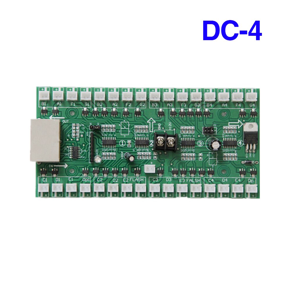 LED Display Drive Card Connect Use for 6" inch to 15" inch LED Digital Number, LED Module: DC-4