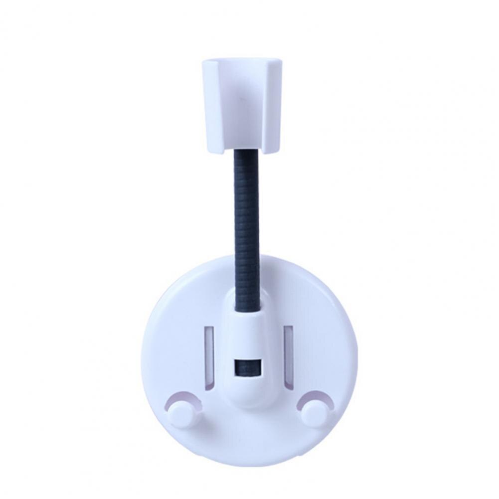 Shower Bracket Punch Free Good Load Capacity Plastic Shower Head Container Bracket for Bathroom: White