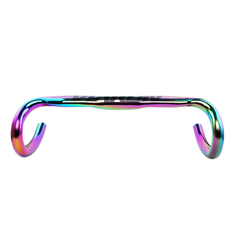 Mtb fiets regenboog kleurrijk stuur bullhorn racefiets rise stuur mountainbike stuur fiets fietsonderdelen: Rood