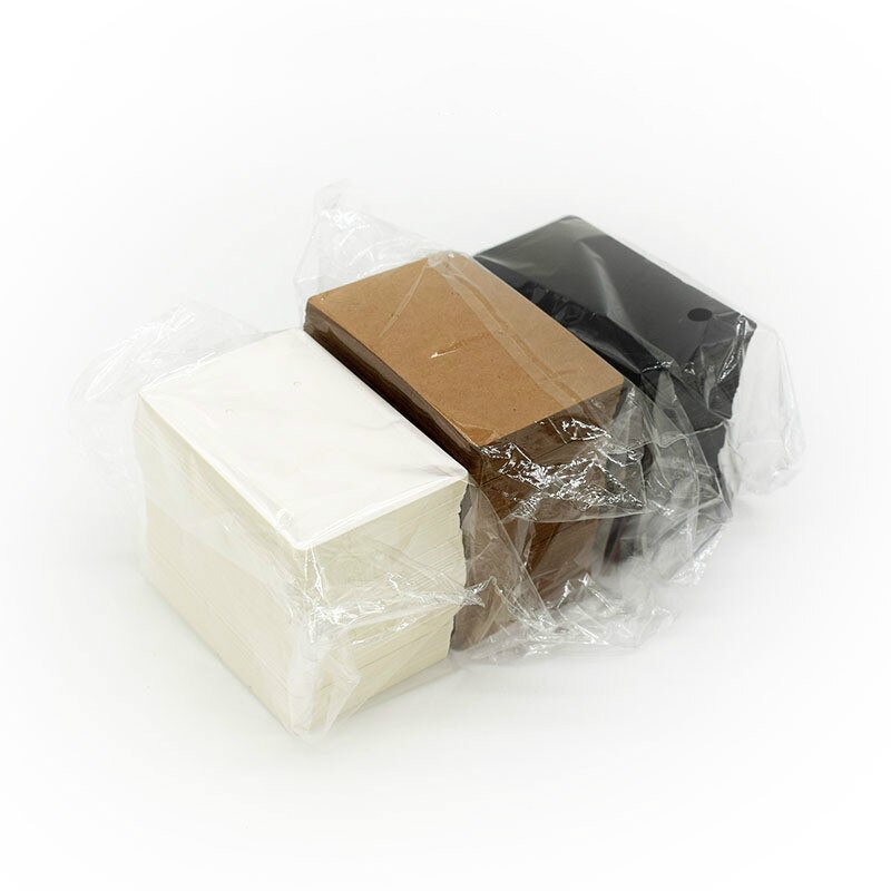 50 stk 6 x 9cm øreringe og halskæde display kort holder blank pap øreringe pakke hængemærke kort smykker viser