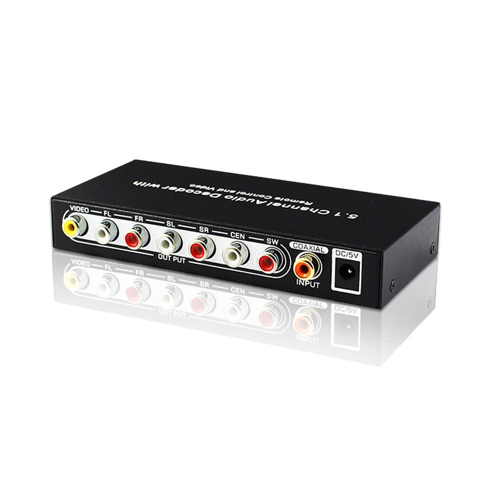 Usb Digitale Coax Fiber Naar Analoog, 5.1 Kanaals Audio Decoder Dts Decoder Fiber Converter