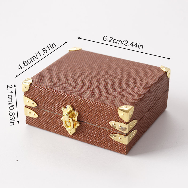 Mini maleta en miniatura para casa de muñecas, caja de equipaje de cuero Vintage, caja de almacenamiento, decoración de modelo para el hogar, decoración de escritorio de microescena, 1:12: Amarillo claro
