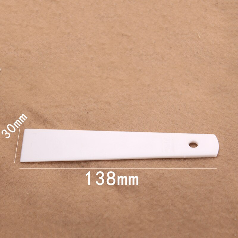 1pc White Plastic Leather Scraper Gluing Gumming Board DIY Handmade Sewing Leather Tool Apply Glue Sheet Leather Accessories