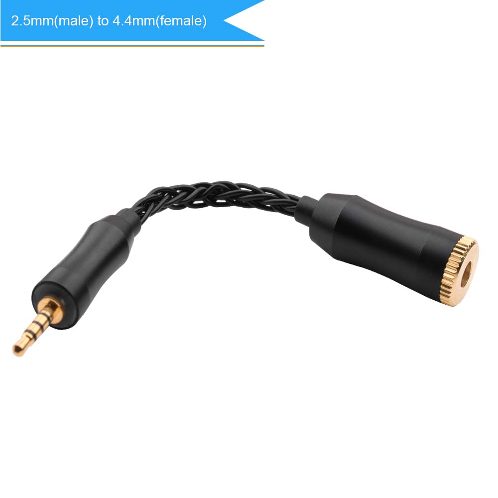 Cable adaptador macho equilibrado de 3,5 mm a hembra estéreo de 4,4 mm para NW‐ZX507 DMP‐Z1 NW‐ZX300A NW‐WM1Z Cable adaptador de auriculares: Marrón