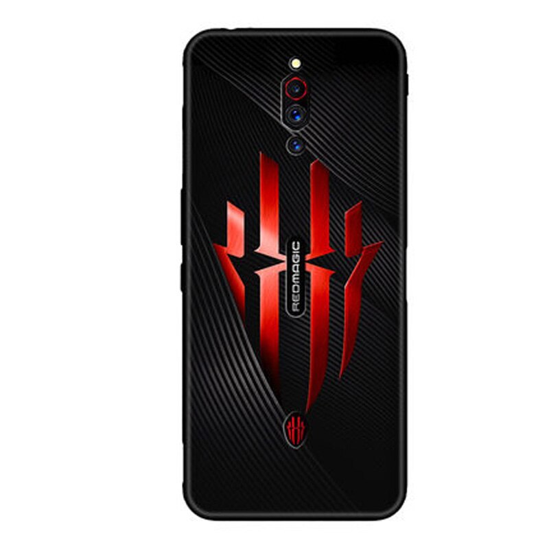 Pour ZTE nubia rouge magique 5G étui noir Coque pare-chocs peint en silicone souple couverture arrière pour nubia RedMagic 5G NX659J étuis de téléphone: A9