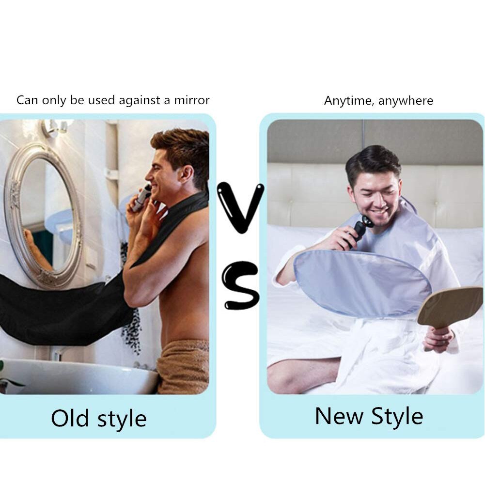 Mannen Baard Bod Schort Cape Non-stick Met Verstelbare Hals Bandjes Grijs Voor Mannen Scheren En Trimmen