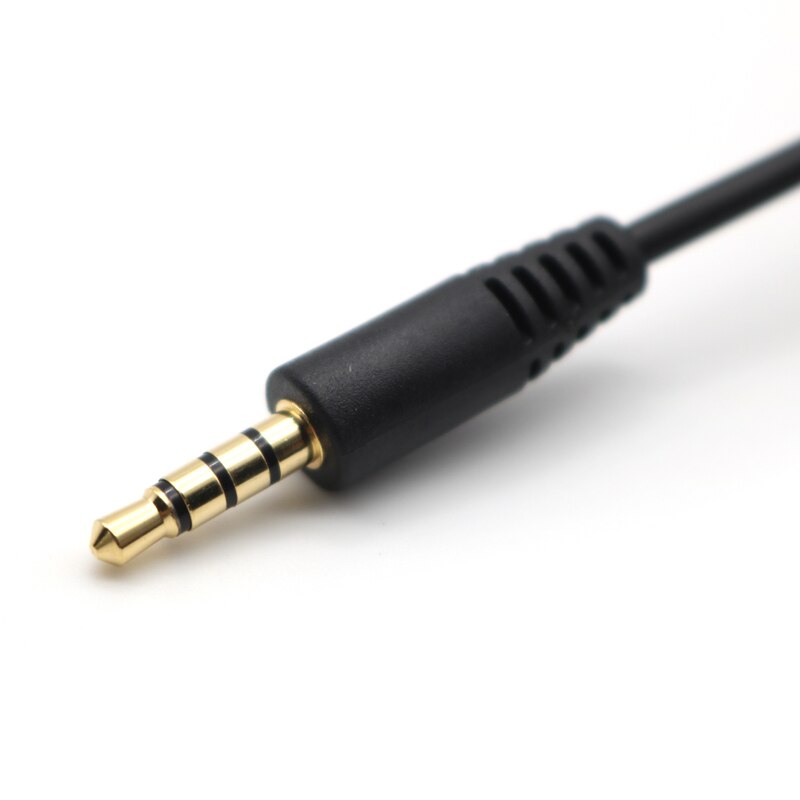 3.5mm 3 Pole TRS Female to 4 Pole TRRS Male Microphone Adapter Cable For Smart Phone UC9982