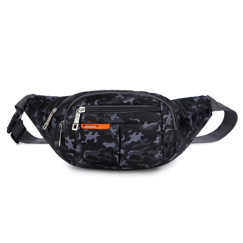 Camo Waist Bag Waterproof Unisex Nylon Waist Fanny Packs Casual Chest Bag Bum Bag Packs Chest Crossbody Bag: 04