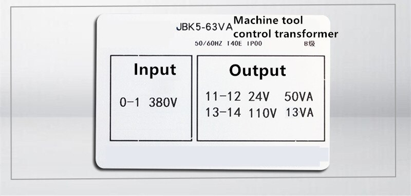 JBK5-63VA Trasformatore Di Controllo della Macchina Utensile 220V380V Vari 110V24V6. 3 V DJ Attrezzature, Accessori