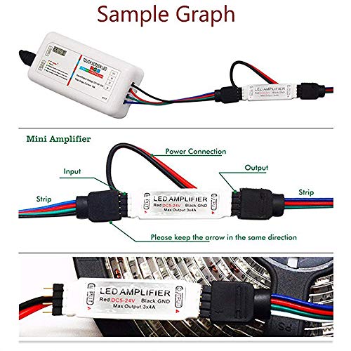 DC12V 4pin Led Rgb Versterker Controller 144W 3 Kanalen Signaal Controle Voor 3528 5050 Rgb Led Strip Tape