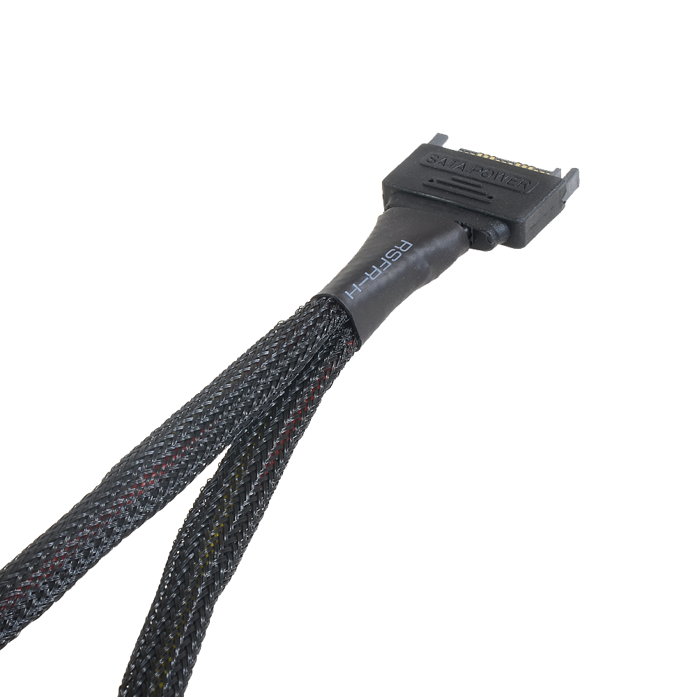 30CM SATA 15Pin Male to Female Power Extension Cable 1 to 2 HDD SSD Power Supply Cable SATA Power Cable for PC