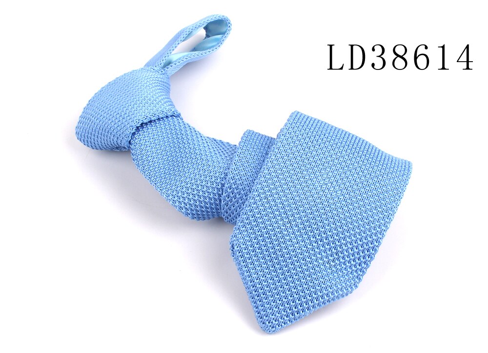 Corbatas de punto rojas para hombres, corbata de cuello para boda, negocios, corbatas de punto casuales, Trajes clásicos, corbatas de cuello de Color caramelo: Castaño