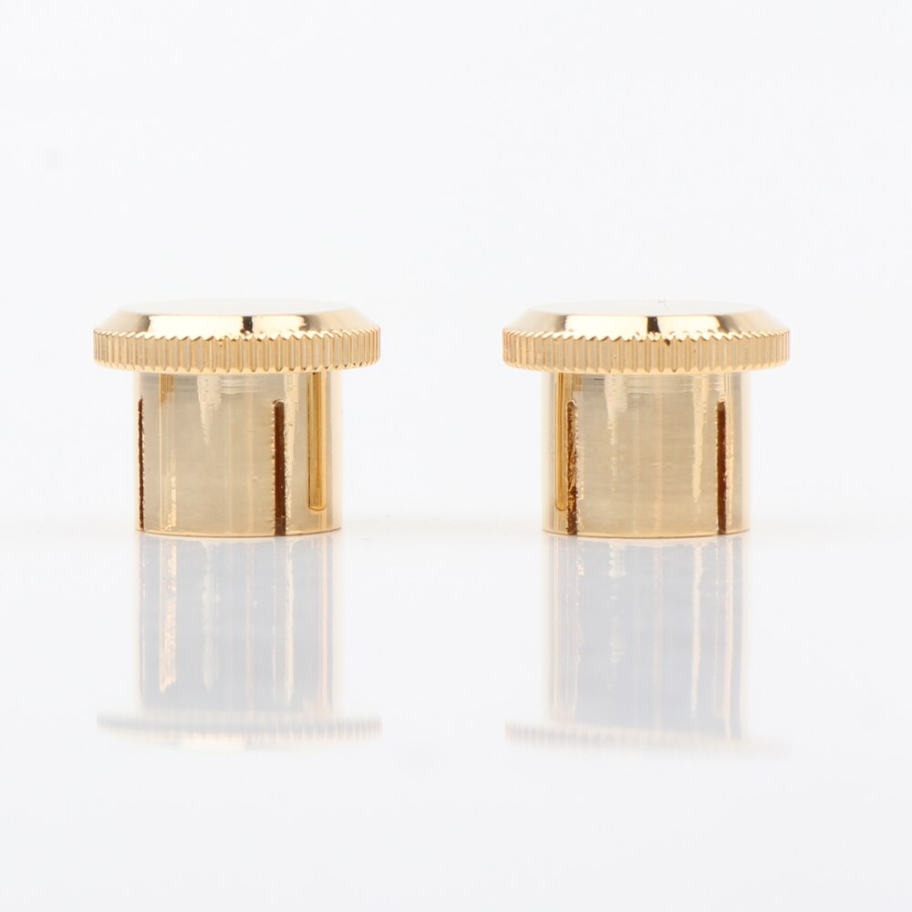 Capuchons anti-bruit haute performance, 12 pièces, plaqués or, isolant en PTFE