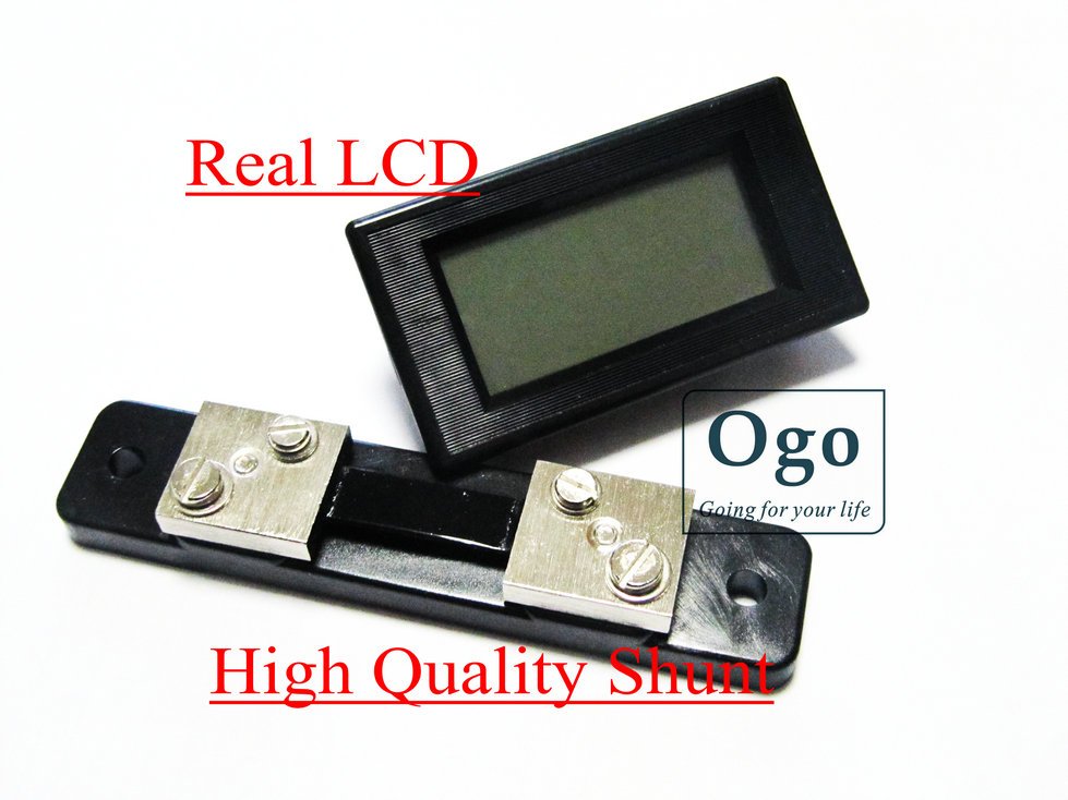 LCD Display OGO AMP Meter with Shunt 50A (OGO-AM50)